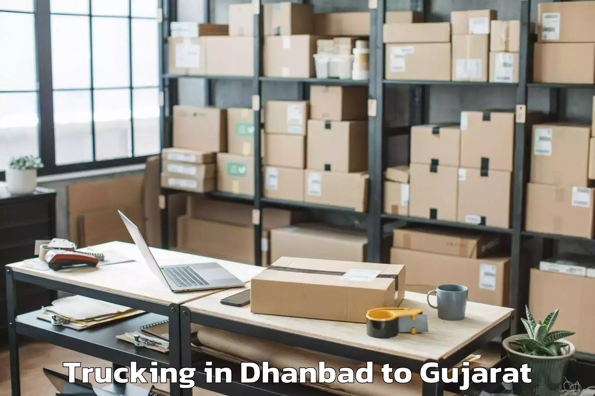 Hassle-Free Dhanbad to Nirma University Ahmedabad Trucking